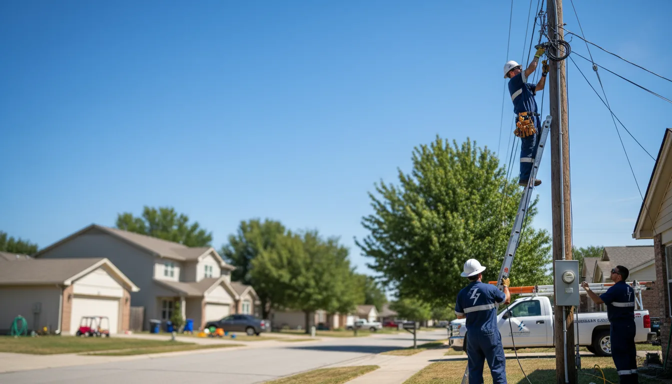 Residential electrician providing installation services in Landis, NC